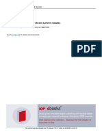 Design and Analysis of Steam Turbine Blades