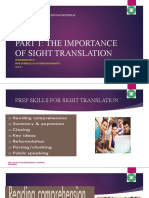 Importance of Sight Translation