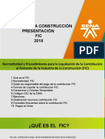 Presentación Fic 2018