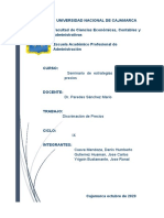 Tabla Comparativa de Discriminacion de Precios