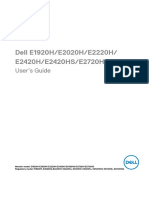 Dell E2020H Monitor - User's Guide - en Us PDF