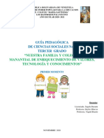 Guía Pedagógica de Ciencias Sociales No.3 Tercer Grado