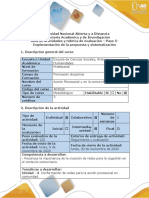 Guía Paso 5 - Implementación de La Propuesta y Sistematización