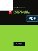 Escritos Sobre La Vida Civilizada - Henry David Thoreau