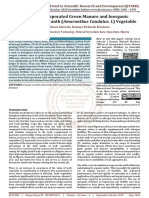 Effects of Incorporated Green Manure and Inorganic Fertilizer On Amaranth Amaranthus Caudatus. L Vegetable