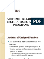 Arithmetic, Logic Instructions, and Programs