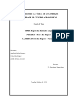 Trabalho em Grupo de Registo e Notariado, Registo de Entidades Legais