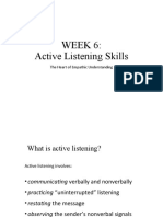 WEEK 6 Active Listening Skills