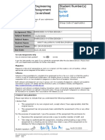 Engineering Assignment Coversheet Student Number(s) 905460: Asked Yuhe