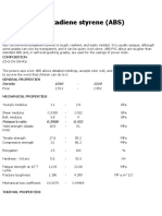 Acrylonitrile Butadiene Styrene (ABS) : Description