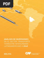 Bolivia Analisis de Inversiones en El Sector de Transporte Interurbano Terrestre Latinoamericano Al 2040