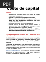 Ymcapef15072515 Costo de Capital