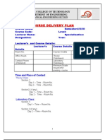 COURSE DELIVERY PLAN FORMAT Final