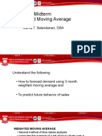 Weighted Moving Average