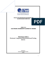 Electronic Component Measurement and Testing (Part 1) : Electronic Workshop & Domestic Wiring