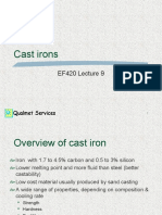 Cast Irons: EF420 Lecture 9