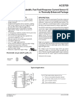 High-Bandwidth, Fast Fault Response Current Sensor IC in Thermally Enhanced Package