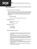 Method Statement For The Preparation of The Ground For Installation of Right of Way Fence at Marshy Areas