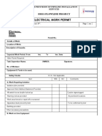 Electrical Work Permit: Smg1 Flowline Project