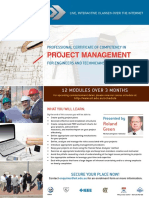 Project Management: 12 Modules Over 3 Months