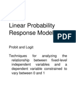 Linear Probability Response Models