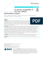 Hou 2020 Genetic Susceptibility of COVID19 ACE2 and TMPRSS2 Polymorphism