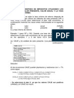 3.2.4 Analisis Despues de Impuestos Utilizando Metodos VP VA TIR