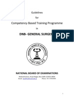 Dnb-General Surgery: Competency Based Training Programme