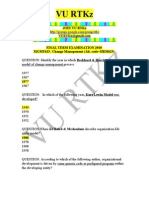 MGMT 625 Change Management