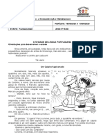 Atividades para Aulas Não Presenciais, 5º Ano