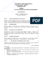 Anna University Tiruchirappalli Tiruchirappalli - 620 024 Regulations 2007 Syllabus B.E. Electronics and Communication Engineering