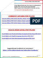 Current Affairs PDF Plans