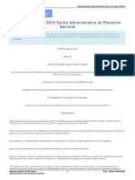 Decreto 1082 de 2015 Sector Administrativo de Planeción Nacional