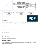 9 - Procedimiento de Identificación de Requisitos Legales y Evaluación Del Cumplimiento Legal Del SG-SST