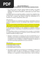 Evaluaciòn Mòdulo 4. Estrategis de Enseñanza Enfoque Constructivista