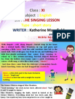 The Singing Lesson Xi STD Part 1