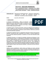 Directiva Liquidación de Obras Prider 2018