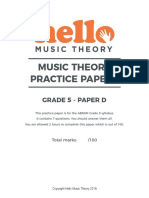 Grade 5 Practice Paper - D-1