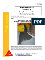 Method Statement For Grouting