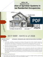 Fire Protection System - NFPA 13R