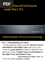 Jurisdiction of Civil Courts Under The Code of