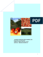 Alemu Integrated Farms LTD Palm Oil Plan