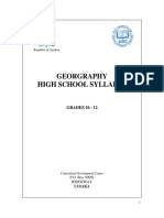 Georgraphy High School Syllabus: Republic of Zambia