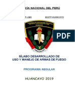 Sílabo de Uso y Manejo de Armas de Fuego 2019