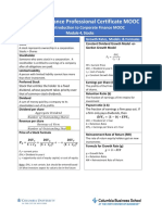 Corporate Finance Professional Certificate MOOC