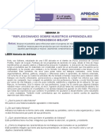 Reflexionando Sobre Nuestros Aprendizajes Aprendemos Mejor