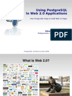 Using PostgreSQL in Web 2.0 Applications