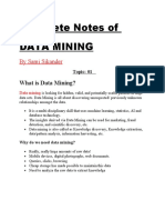 DATA MINING Notes