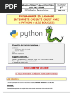 Programmer Avec Python-Les Boucles