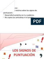 Uso de Signos de Puntuación para El Lunes 14 de Octubre